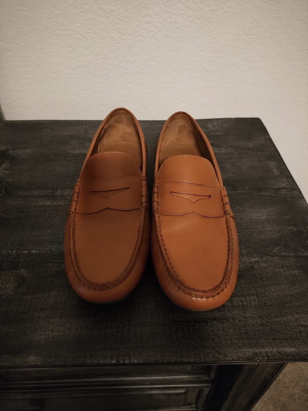 Polo Ralph Lauren Men's Cognac Penny Loafers Like New